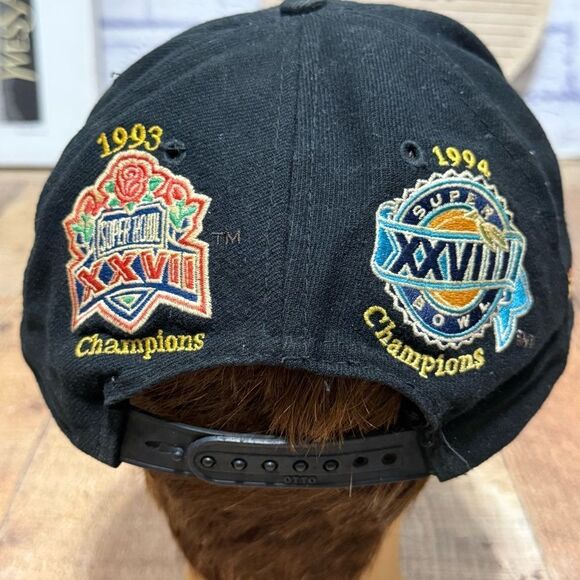 Dallas Cowboys ANNCO Vintage NFL Super Bowl Champions Patches Snapback Cap Hat - Picture 4 of 15